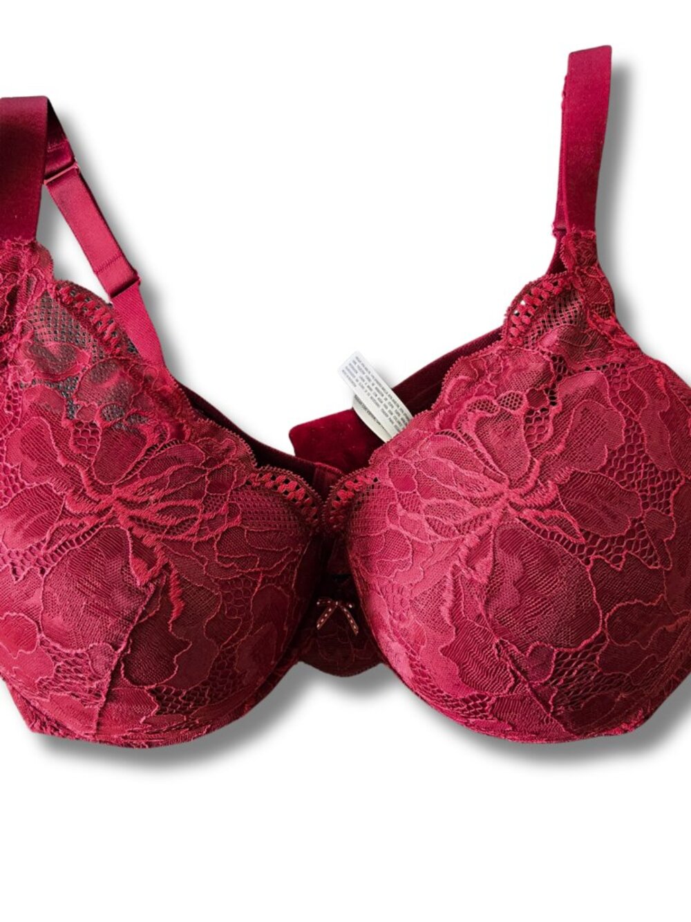 NWT Auden 40DDD/40F Push-Up Plunge Coverage Underwire Bra Wine Red - Picture 4 of 7